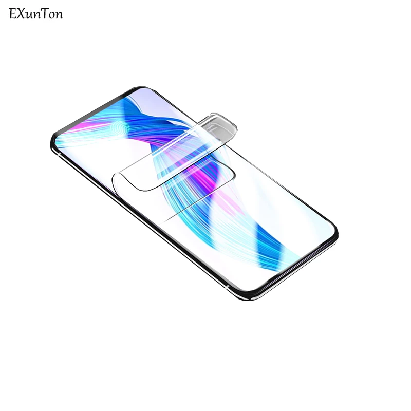 EXUNTON 3 шт 3D полное покрытие Мягкий ТПУ экран протектор для OPPO Realme C1 Защитная пленка