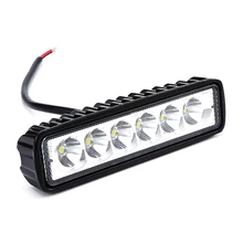 New 18W 12V LED Work Light Bar Spotlight Flood Lamp Driving Fog Offroad LED Work Car Light for Ford Toyota SUV 4WD led beams