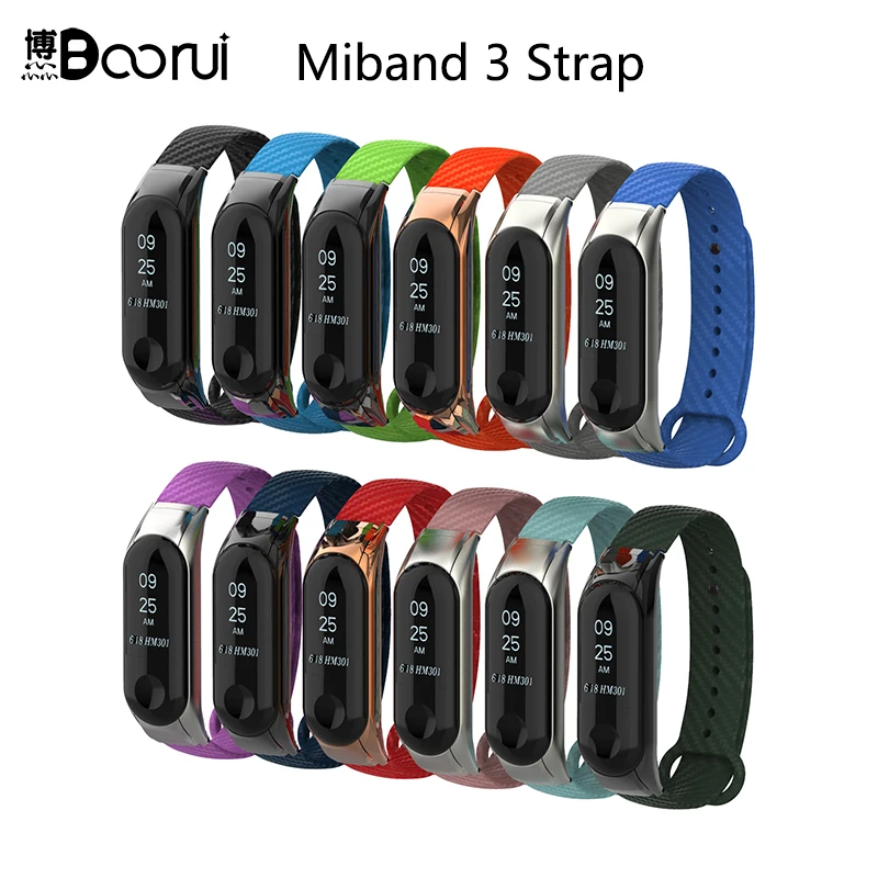 Металлический ремешок BOORUI для Miband 3 умные аксессуары pulsera miband werable цветной