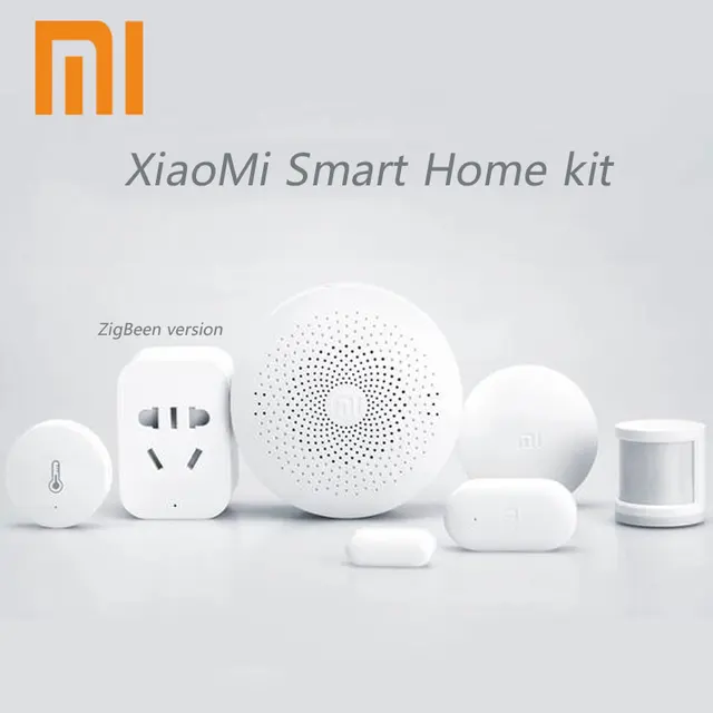2018 Xiaomi Mijia Smart Home Kit,Gateway Door Window Human Body Sensor Temperature Humidity Sensor Wireless Switch Zigbee Socket
