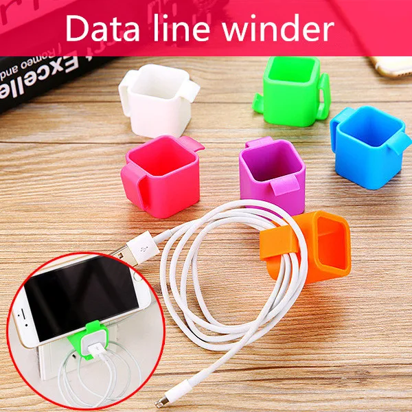 

50PCS Colorful Cable Wire Organizer Cable drop Clip Tidy USB Charger Plug Cord Holder Cable Fixed clamp For iPhone 5 5s 6 6s 7