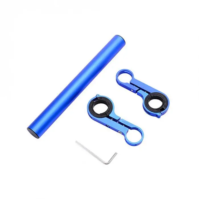 Excellent Cool Multifunction  Bike Holder Handle Extender Double Handlebar Flashlight PC Clip Bracket Bicycle Accessories ALS88 9