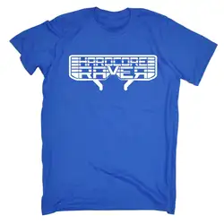 Хардкор Raver Для мужчин s футболка смешные Raving Очки наряд на день рождения подарок новый бренд-Костюмы футболки модные Для мужчин Костюмы