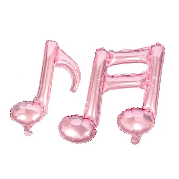 

AIMA 2pcs Musical notes Aluminum foil balloons birthday party supplies inflatable globos wedding decorations helium balloon