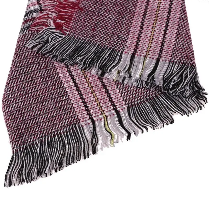 Модные осень зима унисекс толстые теплые имитация кашемира длинный шарф