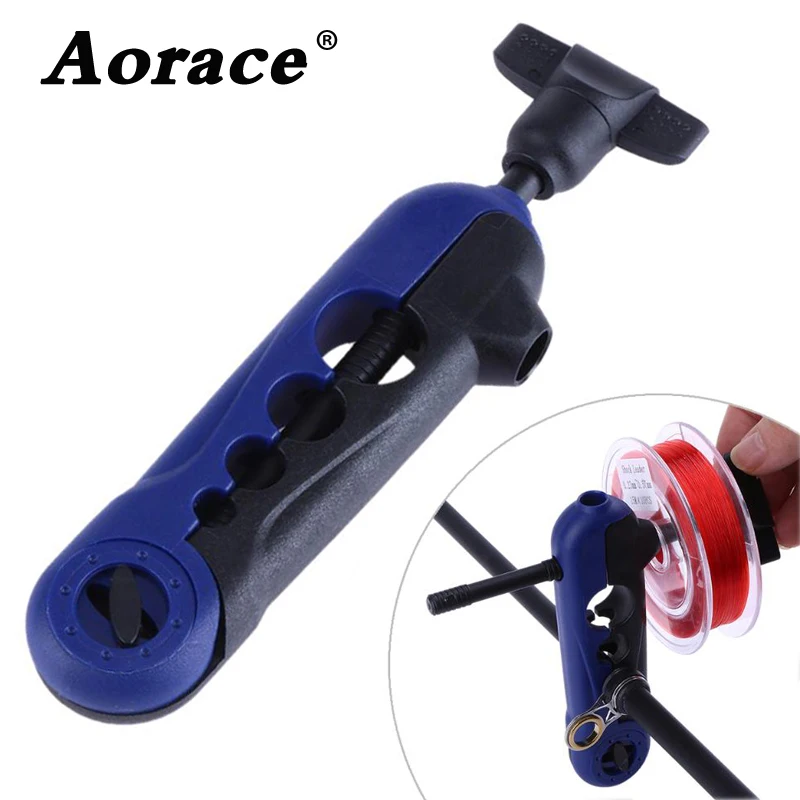 

Plastic Adjustable Fishing Line Spooler Portable Universal clips on all Sizes Rod Bobbin Reel Winder Board Spool Line Wrapper