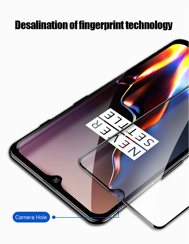 Закаленное стекло Flim для Oneplus 7 Pro 1+ 7 против царапин 2.5D Взрывозащищенная Защита экрана для Oneplus 6 6T 1+ 6