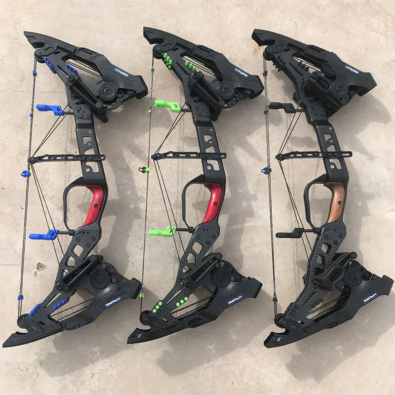 US $1.264.36 1Pc 32 215lbs80lbs Archery Compound Bow Steel Ball Dual Use Lss Rubber Band Beast 330460FPS For Outdoor Hunting Shooting