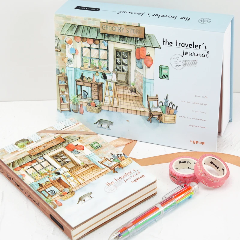 Kawaii A5 Тетрадь Записная Книга в твёрдом переплете дневник планировщик стационарный детская путешественника планировщик журнал школьников Подарочная записная книжка