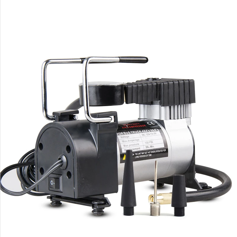 Online Compresor de aire de neumáticos de un solo cilindro de la bomba del inflador eléctrico del coche de 12V cc con el Monitor de presión de los neumáticos