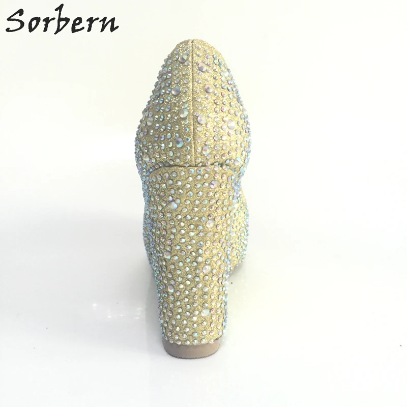 Sorbern Crystal Sandalias Mujer коллекция 2017 года женские босоножки на танкетке с открытым