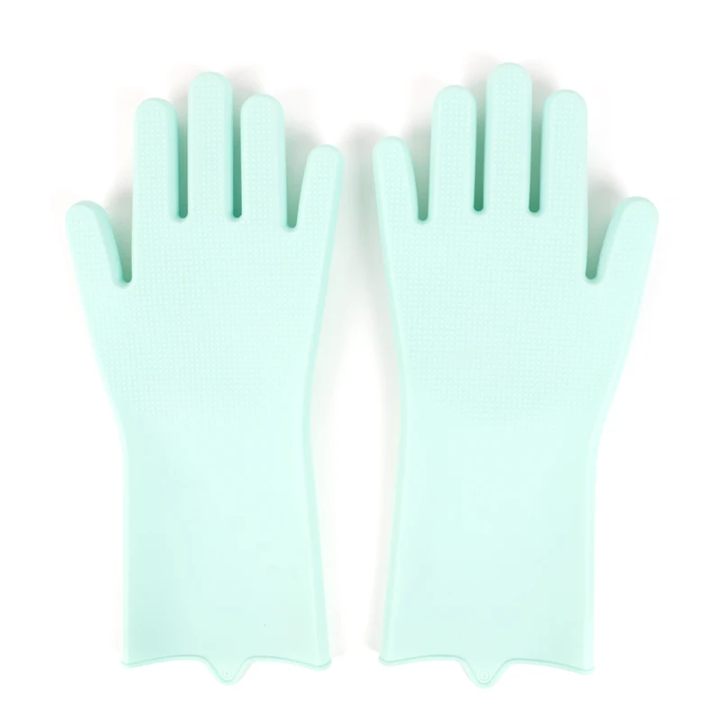 Пара силиконовых перчаток для чистки скруббера Sova | шайба для мытья посуды | уход за автомобилем для домашних животных | изолированный