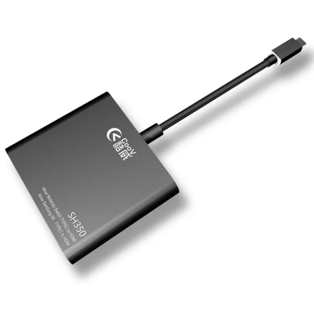Для Coov SH350 Портативный док Тип-C USB-C к HDMI адаптер Hub 4 Конвертор К HD кабель передачи для nintend коммутатора/MacBook Pro/S8