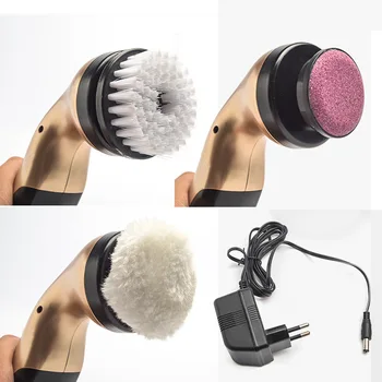 

Electric Shoe Brush Household Polisher Portable Hand-held Auto Polish Leather Brush 3 Kinds Brush Heads Leather Care Smooth