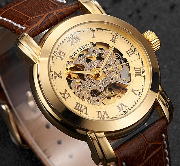 automatic watch men detail