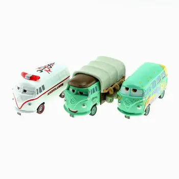 

Disney Pixar Cars 3pcs/Lot Fillmore 1:55 Scale Diecast Metal Alloy Cars Model Toys For Children Birthday Gifts Juguetes