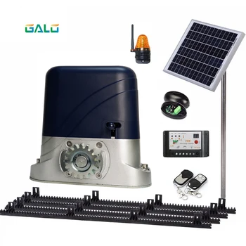 

GALO Solar door opener residential automatic DC sliding door opener 500KG sliding door with 4M nylon frame sensor