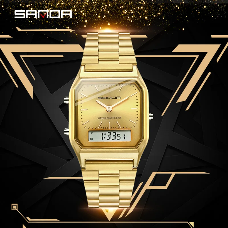 

Sanda Military Sports Digital Watches Electronic Mens Quartz Watches Top Brand Male Waterproof LED Wrist Watch Relogio Masculino