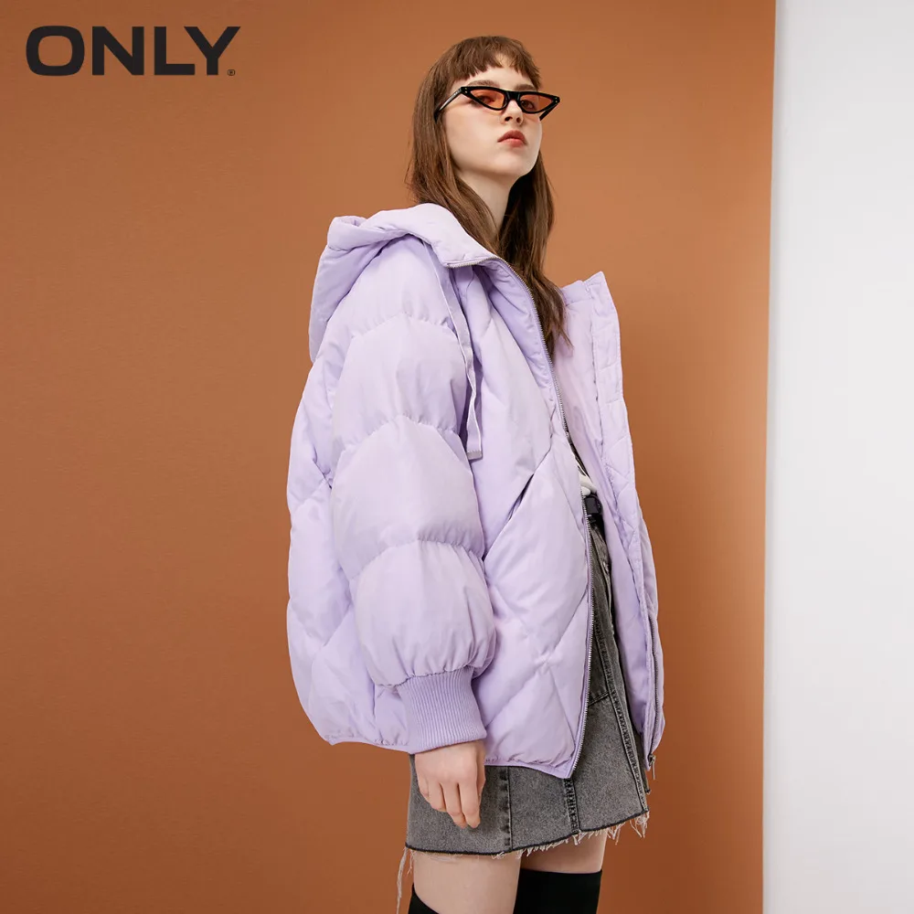 

ONLY Women's Matte Hooded Down Jacket|118323510