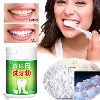 

1pc 50g Natural Pearl Tooth Brushing Powder Physical Teeth Whitener Detoxifying & Whitening Dental Oral Hygiene Tooth Powder