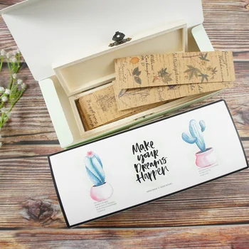 

21.5*9*5cm 10pcs cactus happy times Macaron Chocolate cookie Paper Box Storage Boxes Christmas Birthday Party Gifts Packaging