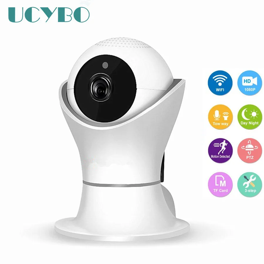 

wifi ip camera 1080P wireless home security Panoramic 360 network cctv camera pan tilt audio video surveillance baby monitor