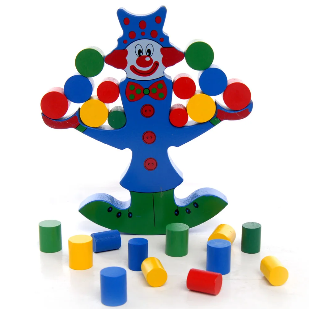 Детский игрушечный блок с деревянным лучом 1 комплект|baby clown|doll dolldolls dolls |