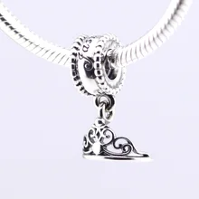 DIY бусины для изготовления ювелирных изделий из стерлингового серебра-Ювелирные изделия Тиара жасмина Подвески Серебро 925 Berloque Perles для женщин