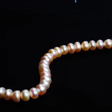 Натуральный пресноводный жемчуг розовый 5-6 мм полукруглый для изготовления ювелирных изделий 15 дюймов DIY ожерелье браслет серьги