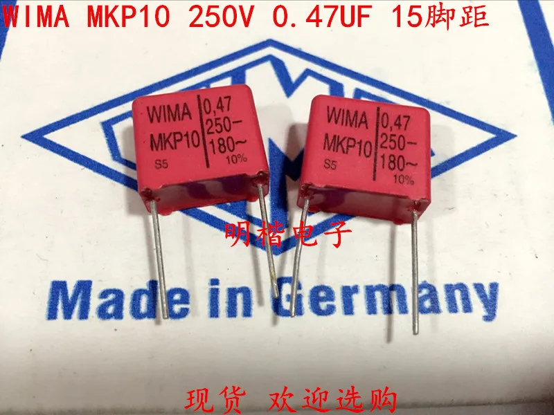 2020 hot sale 10pcs/20pcs Germany WIMA capacitor MKP10 250V 0.47UF 250V 474 470N P: 15mm Audio capacitor free shipping 2020 hot sale 10pcs 20pcs wima capacitor mkp10 400v 0 22uf 400v 224 220n p 22 5mm spot audio capacitor free shipping