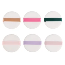 6 шт./пакет Для женщин составляют лица Мягкий хлопок лицо спонж для нанесения пудры пуховые подушечки лицо основа для макияжа BB крем косметический Puff инструмент