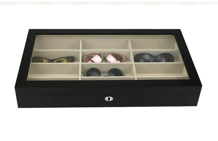 12 упаковочная коробка для солнечных очков, органайзер для очков, женские солнцезащитные очки, коробка для хранения, деревянная упаковка, коробка для очков, держатель