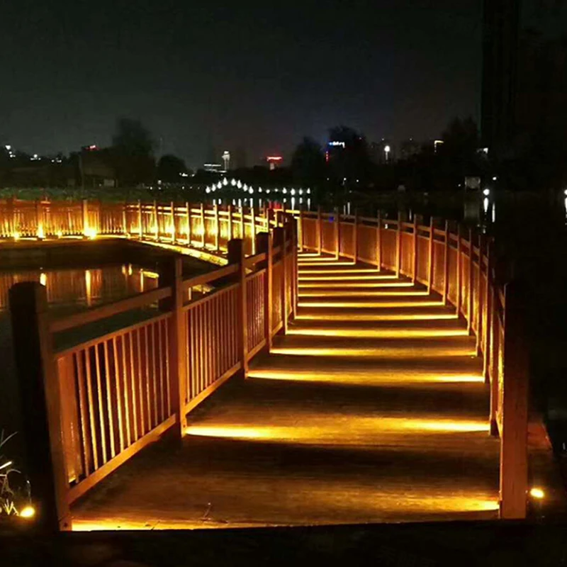 9W 6W 3W LED Inground Light Outdoor Underground Lights Recessed Spotlight Kit IP67 DC12V-24V Patio Pavers Floor Deck Stair Lamp,led underground light
