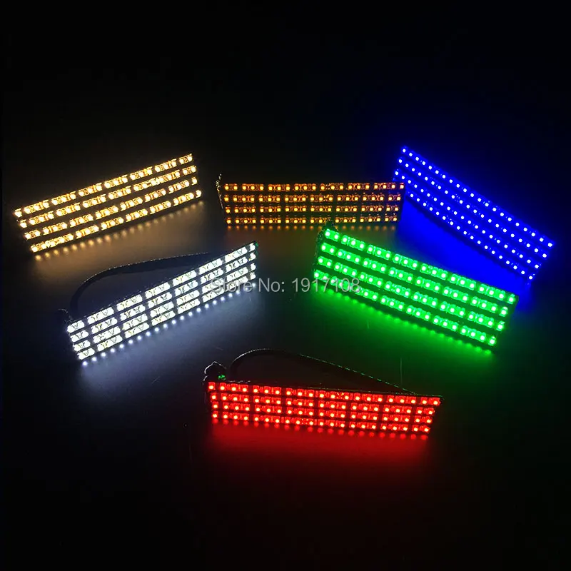 Wholesale 10 pcs 12V led glasses reading Light up Party Glasses Supplies Dancing Club Stage Props Christmas Lighting Glasses