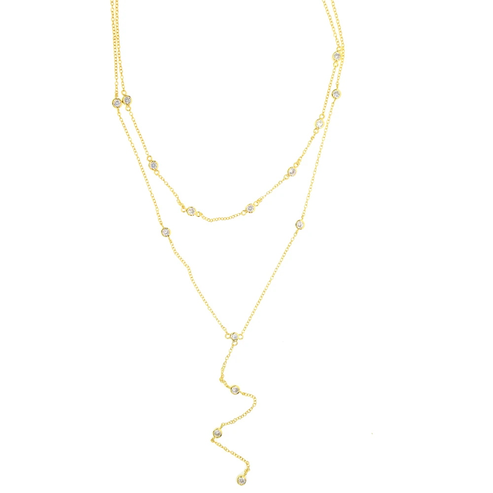 

Collares Collier Multilayer Necklace 2019 Extend Silver,rose gold Color Double Layer Necklace 925 Silver Fashion Women Choker