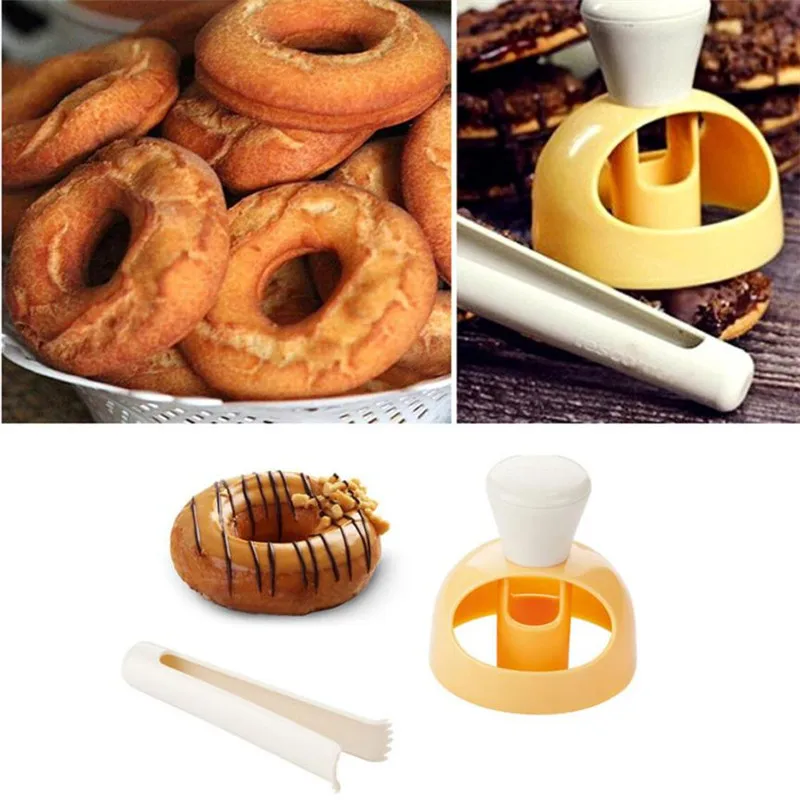 

1 Set DIY Fried Doughnut mold Fondant Cake Maker Mould Plastic Bakery Dough Donut Cutter Molds Bake Helper Drop shipping