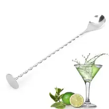 Отличное качество 304 Нержавеющая сталь бар ложка бар веселки коктейль напиток прилипания Инструменты lx1415