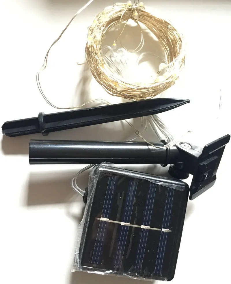Гирлянда с медной проволокой 100 светодиодов 10 м/33 фута|solar power|solar solarpower solar |