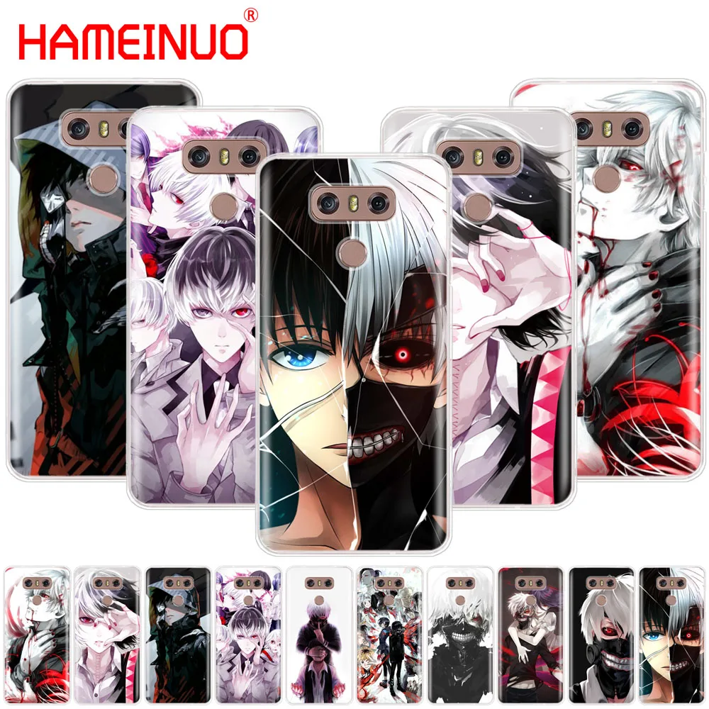 HAMEINUO Tokyo Ghoul font b anime b font Kaneki Ken case phone cover for LG G7
