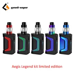 Оригинальный Ограниченная серия GeekVape Aegis Legend kit 200 Вт mod работает на Двойной 18650 батареи электронные сигареты комплект без батарея