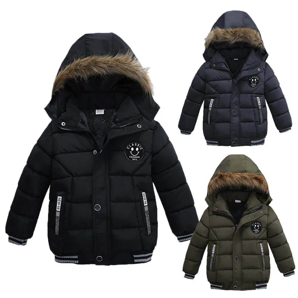 2017 New Fashion Kids Coat Boys Girls Thick Coat Padded Winter Jacket ...