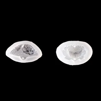 

Folding Fan Lotus Jade Pendant Silicone Mold Epoxy Resin Necklace Ornaments Making Tools DIY Hand Crafts