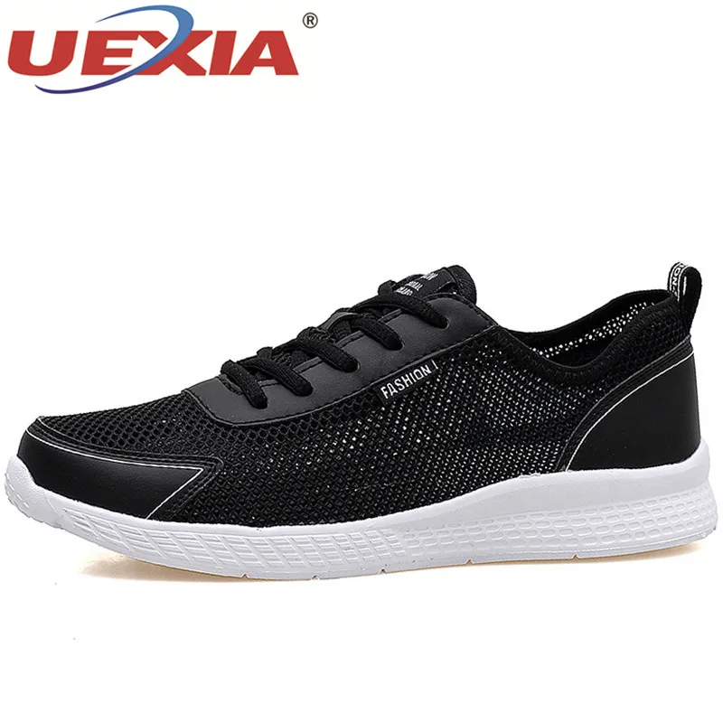 UEXIA тканые повседневная обувь Для мужчин дышащая мужская Tenis Masculino Sapatos открытый