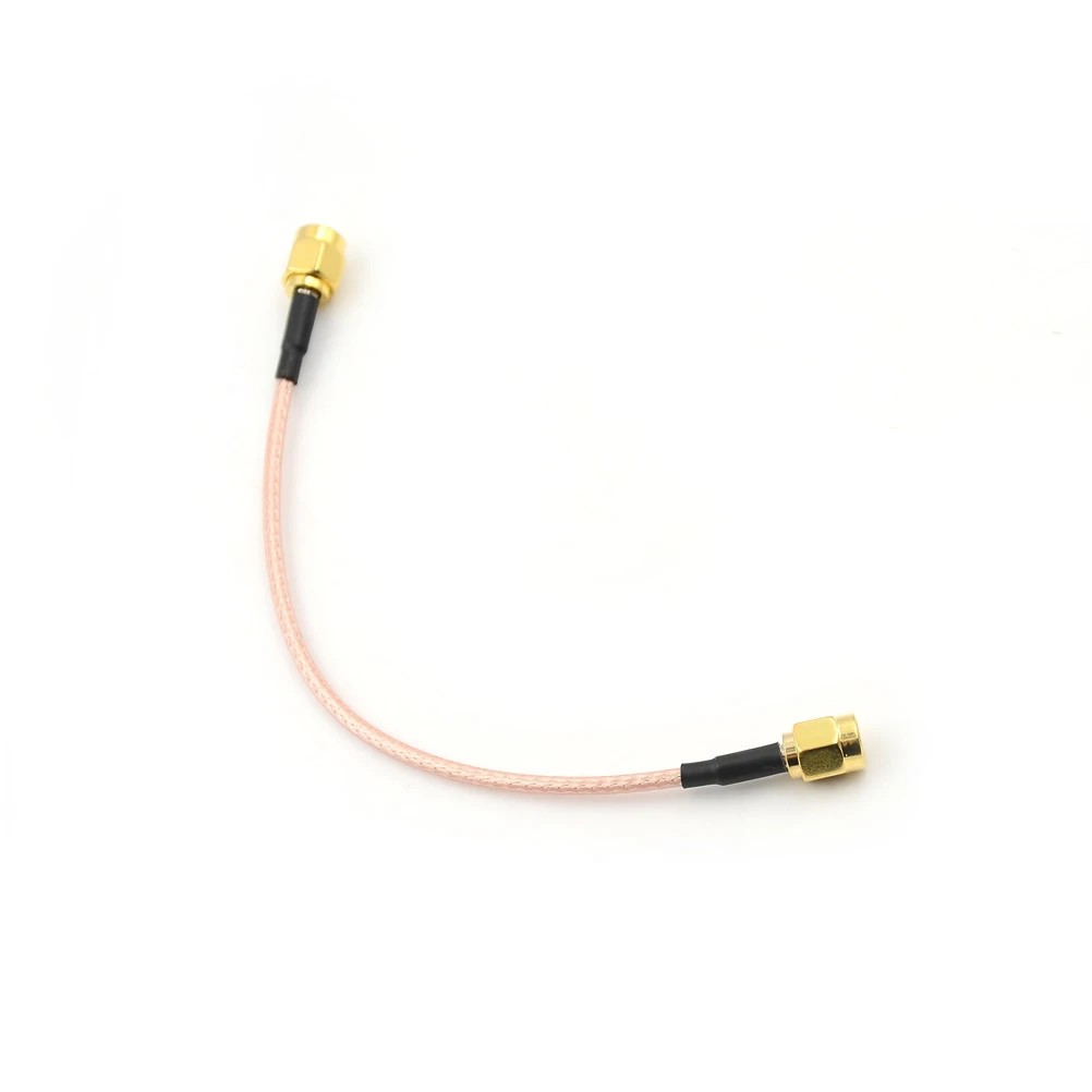 1PC 20CM Length Metal SMA Male to SMA Male Connector Pigtail Cable