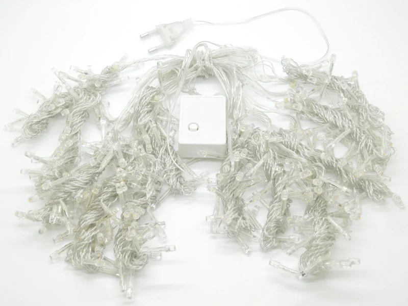 4.5M X3M 300 LED Copper Curtain String Lights Holiday Xmas Decoration Icicle Lighting for Christmas New Year Balcony 4.5M X3M 300 LED Copper Curtain String Lights Holiday Xmas Decoration Icicle Lighting for Christmas New Year Balcony