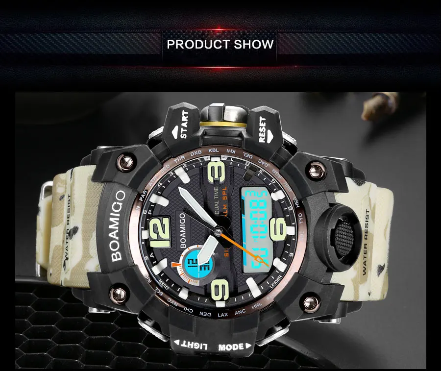  Analog LED Digital Plastic Watches Military Men Sports Watch New Fashionable Quartz Wristwatches 50M Waterproof Swimming Clock (2)