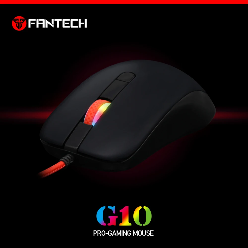 

FANTECH RGB Professional Wired Gaming Mouse Adjustable 4800 DPI 4D Essential Ergonomic Optical Mouse Mice For FPS LOL Gamer