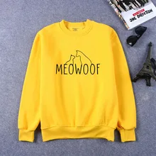 Meowoof Letters Print Women Sweatshirts Casual Funny Sweatshirts For Lady Girl Top Sweatshirts Hipster Drop Ship Meowoof Letters Print Women Sweatshirts Casual Funny Sweatshirts For Lady Girl Top Sweatshirts Hipster Drop Ship