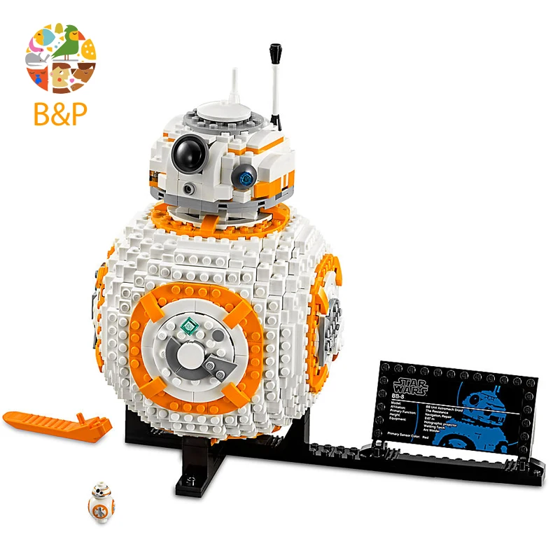 

75187 1106Pcs Star Series Wars The Interstellar Detector BB-8 Model Building Blocks Brick Toys For Children Gift 10906