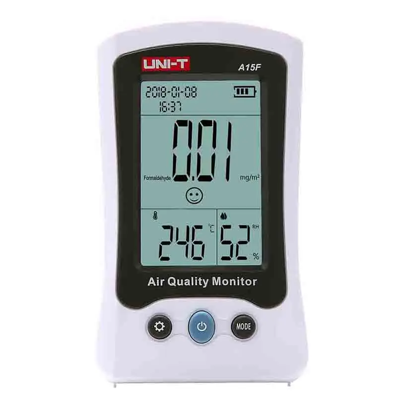 UNI-T A15F Air Quality Monitor Formaldehyde Detector Tester Meter Temperature Humidity Meter HCHO Gas analyzer UNI-T A15F Air Quality Monitor Formaldehyde Detector Tester Meter Temperature Humidity Meter HCHO Gas analyzer